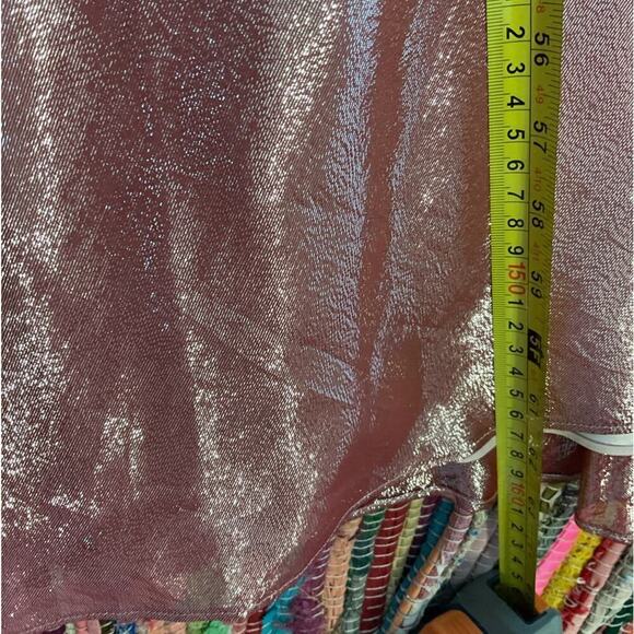 NWT David Meister Metallic Pink Ombré Halter Neck Gown Size 8 - Picture 8 of 10